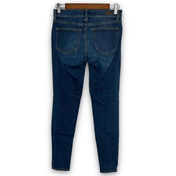 PRINCIPLE DENIM INNOVATORS Dreamer Distressed Knee Patch Skinny Ankle Jean, 25 - Picture 2 of 12